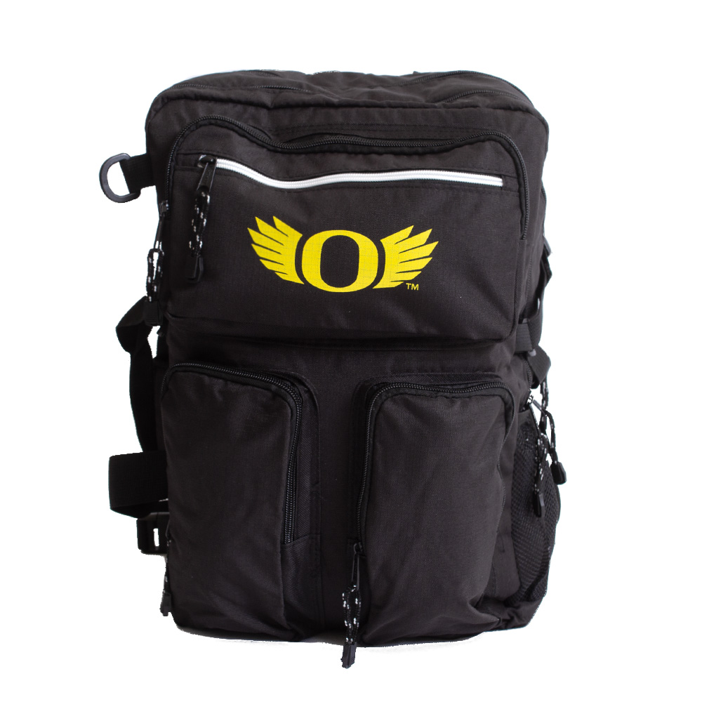 O Wings, MCM Group, Black, Backpack, Accessories, Unisex, 12"x12"x5", Ripstop, Briefcase handle, 827967